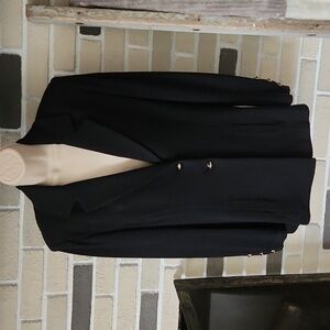 St. John by Marie Gray Knit Blazer Preppy